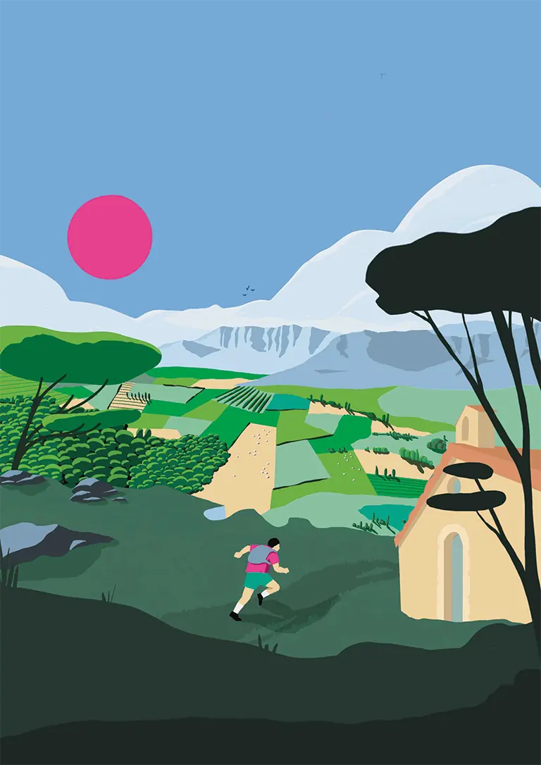 Visuel Trail de Dieulefit - arrière plan