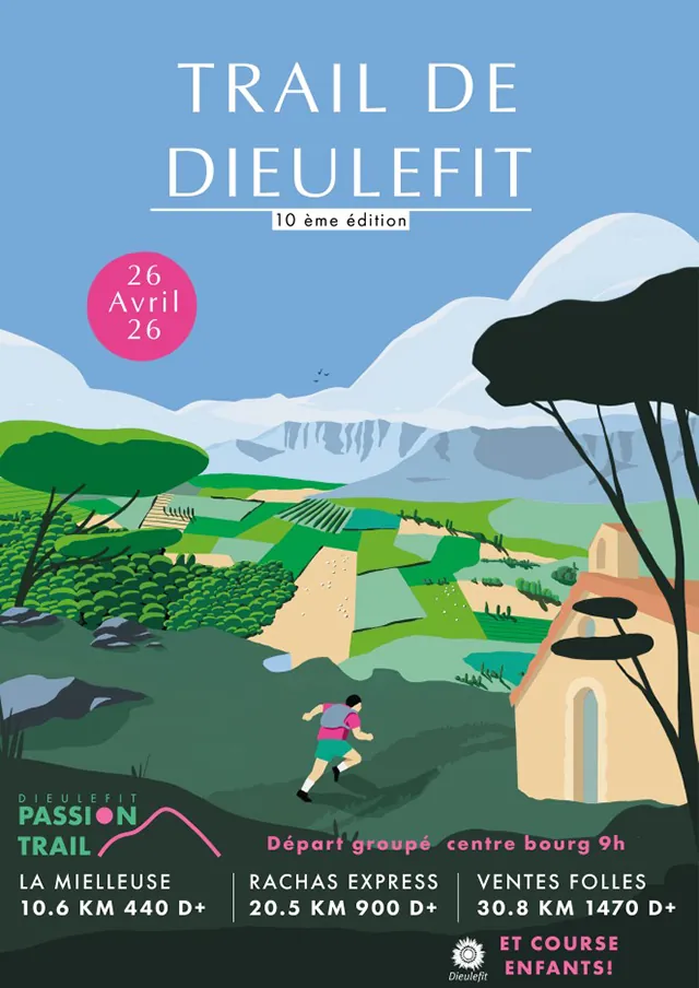 Trail de Dieulefit 2026 - affiche